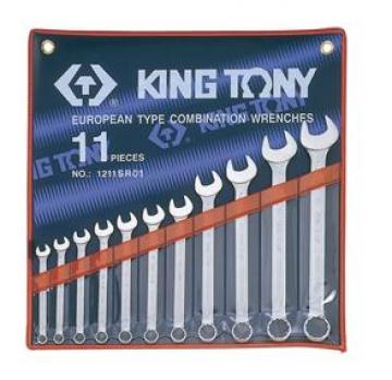 Bộ cờ lê vòng miệng 11 chi tiết hệ inch Kingtony 1211SR01