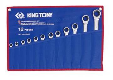 Bộ cờ lê vòng miệng tự động 12 chi tiết 8-24mm Kingtony 12112MRN