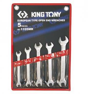 Bộ cờ lê 2 đầu miệng 5 chi tiết Kingtony 1105MR