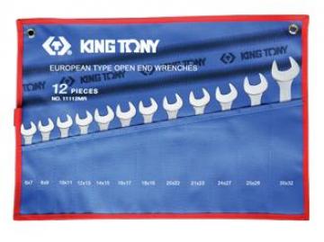 Bộ cờ lê 2 đầu miệng 12 chi tiết hệ mét Kingtony 1112MRN