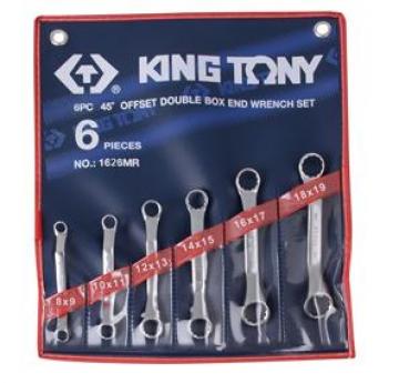 Bộ cờ lê 2 đầu vòng nghiêng 45° 5 chi tiết Kingtony 1626MR