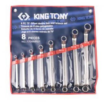 Bộ cờ lê hai đầu vòng 8 chi tiết hệ mét Kingtony 1708MR01