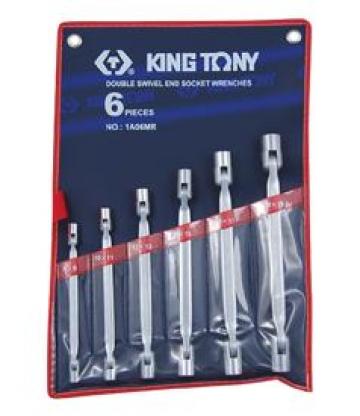 Bộ Cờ lê xoay 2 đầu hệ mét Kingtony 1A06MR