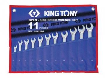 Bộ cờ lê vòng và miệng lục giác 8-19mm Kingtony 14111MRN