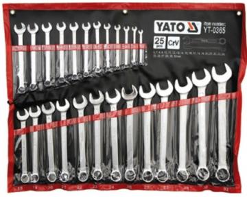 25PCS-BỘ CỜ LÊ VÒNG MIỆNG HỆ MÉT 6-32MM YATO YT-0365