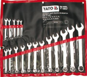 17PCS-BỘ CỜ LÊ VÒNG MIỆNG HỆ MÉT 8-32MM YATO YT-0067