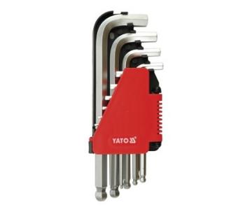 BỘ LỤC GIÁC ĐẦU BI NGẮN HỆ MÉT YATO 10 CHI TIẾT YT-0509