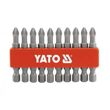 BỘ ĐẦU VÍT PH1 - LỤC GIÁC 1/4'' YATO 10 CHI TIẾT YT-0477