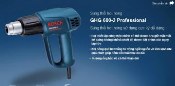 1800W MÁY PHUN HƠI NÓNG BOSCH GHG 600-3